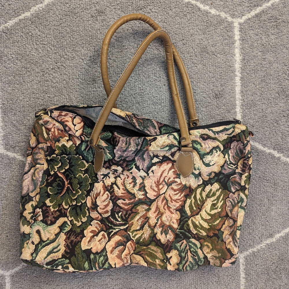 Floral Pattern Tote Bag